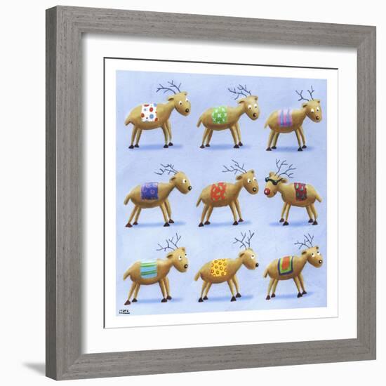 Reindeer-Louise Tate-Framed Giclee Print