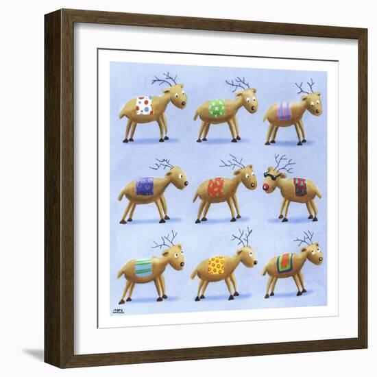 Reindeer-Louise Tate-Framed Giclee Print