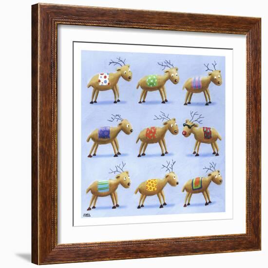 Reindeer-Louise Tate-Framed Giclee Print