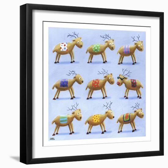 Reindeer-Louise Tate-Framed Giclee Print