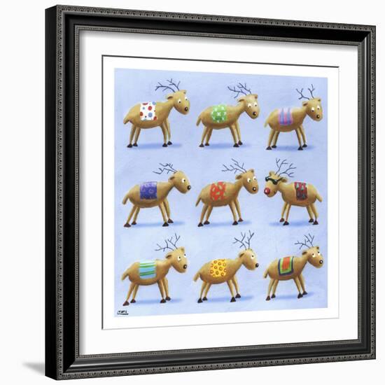 Reindeer-Louise Tate-Framed Giclee Print