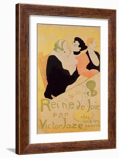 Reine De Joie, 1892 (Colour Litho)-Henri de Toulouse-Lautrec-Framed Giclee Print