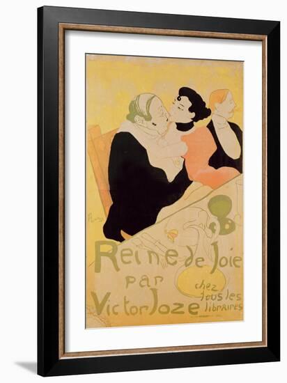 Reine De Joie, 1892 (Colour Litho)-Henri de Toulouse-Lautrec-Framed Giclee Print