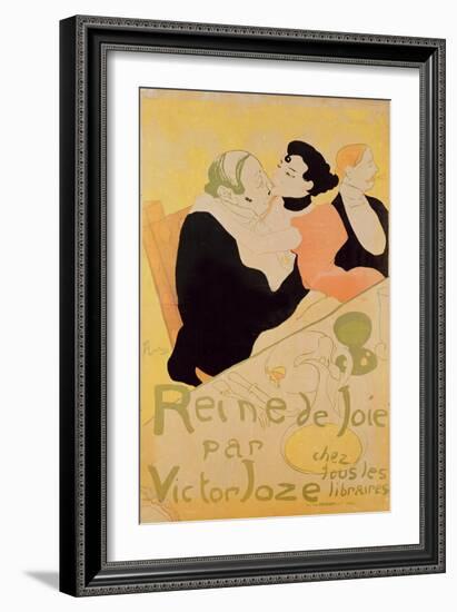 Reine De Joie, 1892 (Colour Litho)-Henri de Toulouse-Lautrec-Framed Giclee Print