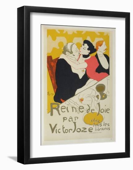 Reine de joie-Henri de Toulouse-Lautrec-Framed Collectable Print