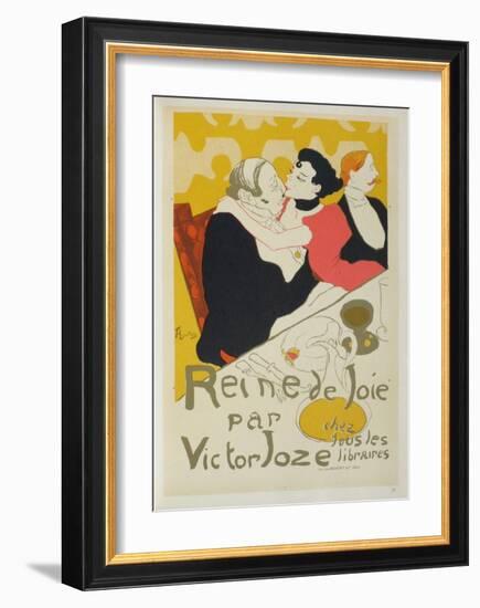 Reine de joie-Henri de Toulouse-Lautrec-Framed Collectable Print