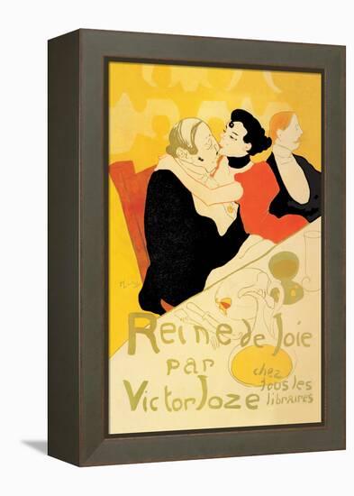 Reine de Joie-Henri de Toulouse-Lautrec-Framed Stretched Canvas