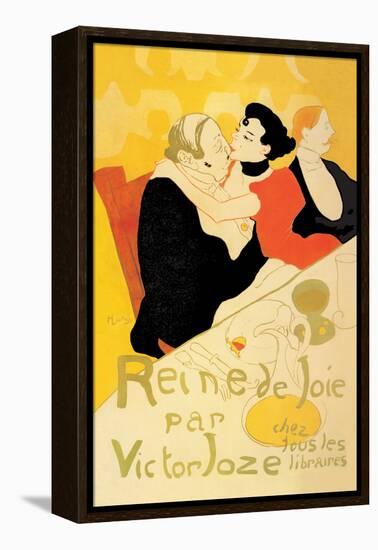 Reine de Joie-Henri de Toulouse-Lautrec-Framed Stretched Canvas