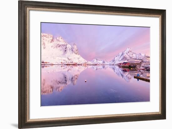 Reine Fjord-Michael Blanchette Photography-Framed Giclee Print