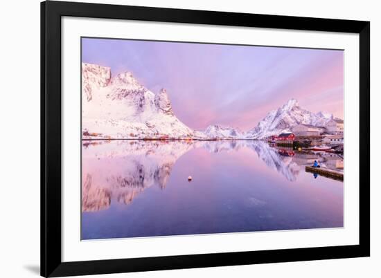 Reine Fjord-Michael Blanchette Photography-Framed Giclee Print