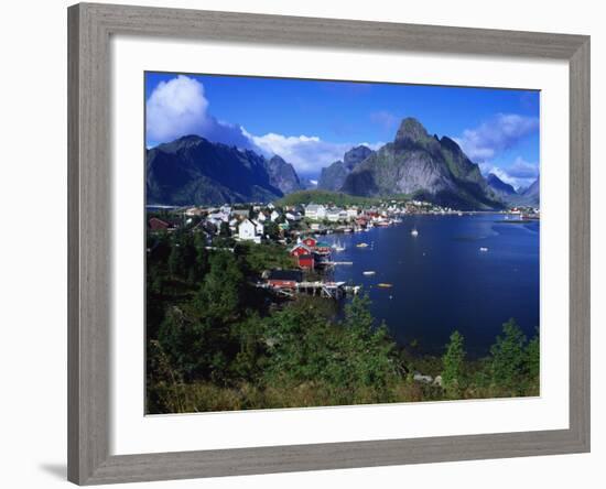 Reine Town, Moskenesoy, Lofoten, Norway-Gavin Hellier-Framed Photographic Print