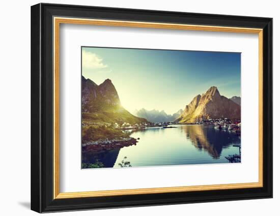 Reine Village, Lofoten Islands, Norway-Iakov Kalinin-Framed Photographic Print