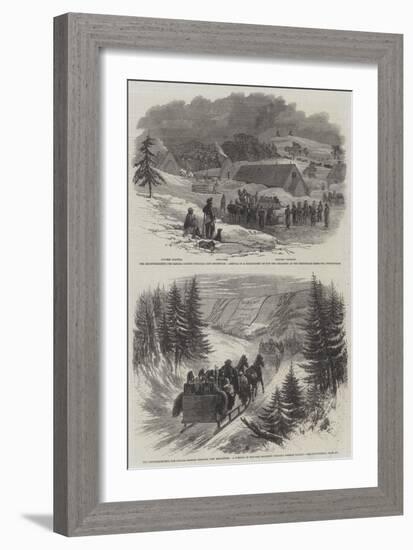 Reinforcements for Canada Passing Through New Brunswick-null-Framed Giclee Print