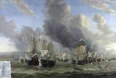 Battle of Livorno, Reinier Nooms-Reinier Nooms-Framed Art Print