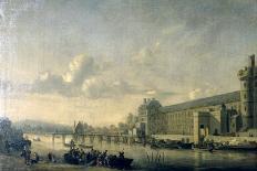 View of the Seine with the South Facade of the Louvre Gallery, Paris, 1660-Reinier Zeeman-Premier Image Canvas