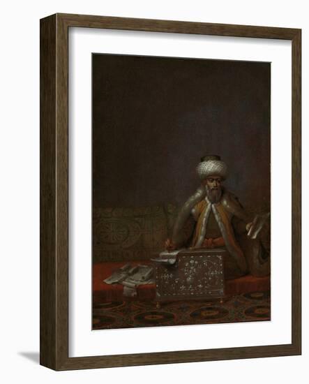 Reis Effendi, Head of the Chancery-Jean Baptiste Vanmour-Framed Art Print