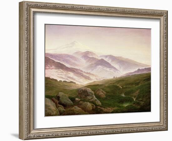 Reisenberg, the Mountains of the Giants, 1839-Caspar David Friedrich-Framed Giclee Print