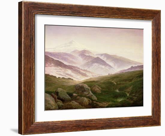 Reisenberg, the Mountains of the Giants, 1839-Caspar David Friedrich-Framed Giclee Print