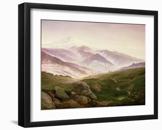 Reisenberg, the Mountains of the Giants, 1839-Caspar David Friedrich-Framed Giclee Print