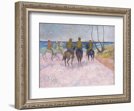 Reiter Am Strand (I) (Cavaliers Sur La Plage), 1902-Paul Gauguin-Framed Giclee Print