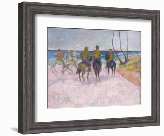 Reiter Am Strand (I) (Cavaliers Sur La Plage), 1902-Paul Gauguin-Framed Giclee Print