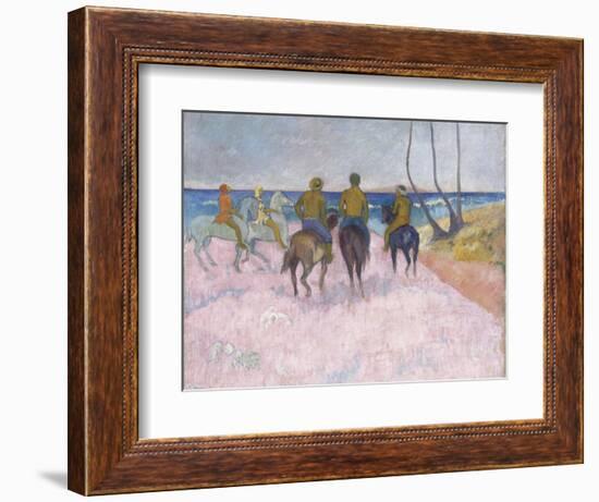 Reiter Am Strand (I) (Cavaliers Sur La Plage), 1902-Paul Gauguin-Framed Giclee Print