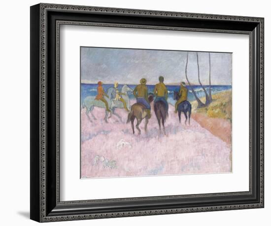 Reiter Am Strand (I) (Cavaliers Sur La Plage), 1902-Paul Gauguin-Framed Giclee Print