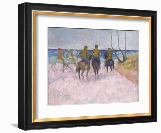 Reiter Am Strand (I) (Cavaliers Sur La Plage), 1902-Paul Gauguin-Framed Giclee Print
