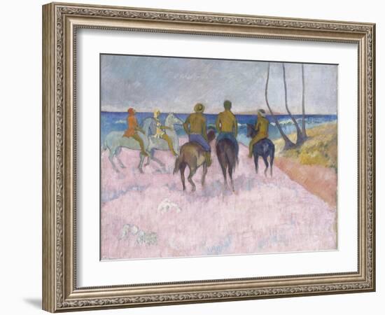 Reiter Am Strand (I) (Cavaliers Sur La Plage), 1902-Paul Gauguin-Framed Giclee Print