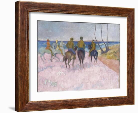 Reiter Am Strand (I) (Cavaliers Sur La Plage), 1902-Paul Gauguin-Framed Giclee Print