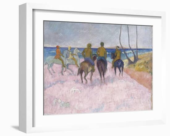 Reiter Am Strand (I) (Cavaliers Sur La Plage), 1902-Paul Gauguin-Framed Giclee Print