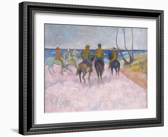 Reiter Am Strand (I) (Cavaliers Sur La Plage), 1902-Paul Gauguin-Framed Giclee Print