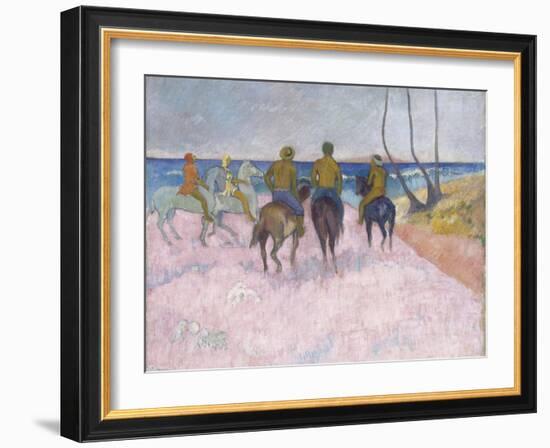 Reiter Am Strand (I) (Cavaliers Sur La Plage), 1902-Paul Gauguin-Framed Giclee Print