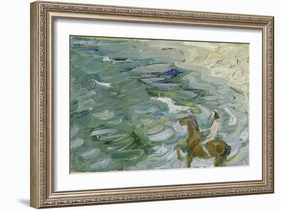 Reiter am Strand-Franz Marc-Framed Giclee Print