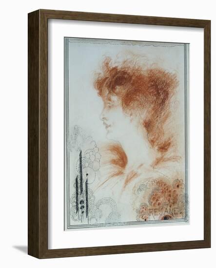 Rejane, 1894-Aubrey Beardsley-Framed Giclee Print