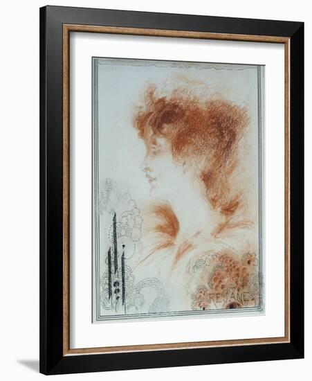 Rejane, 1894-Aubrey Beardsley-Framed Giclee Print