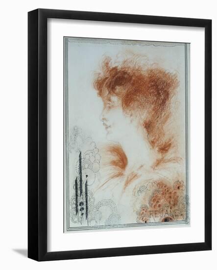 Rejane, 1894-Aubrey Beardsley-Framed Giclee Print