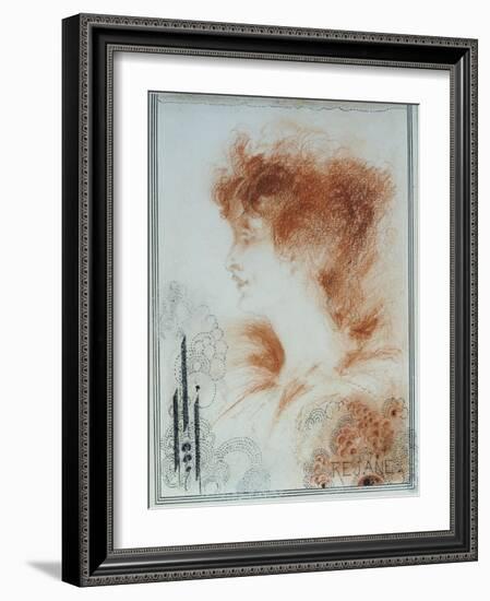 Rejane, 1894-Aubrey Beardsley-Framed Giclee Print