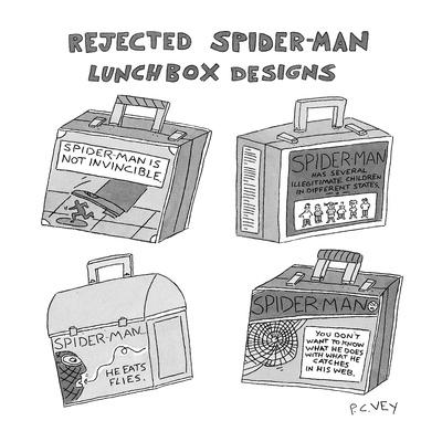 Rejected Spider-Man-Lunch Box Designs