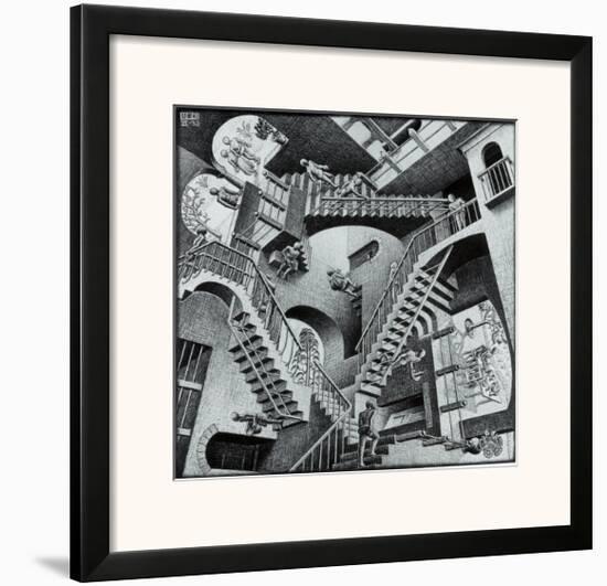Relativity-M. C. Escher-Framed Art Print