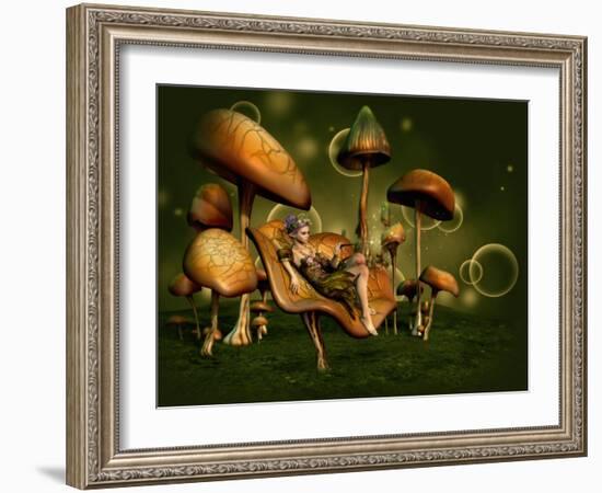 Relax 3D Computer Graphics-Atelier Sommerland-Framed Art Print