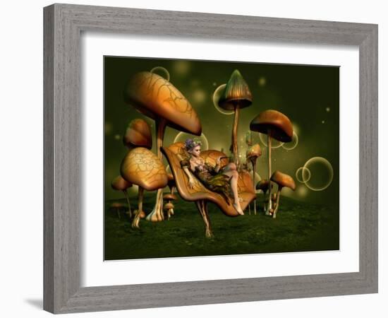 Relax 3D Computer Graphics-Atelier Sommerland-Framed Art Print