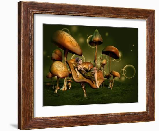 Relax 3D Computer Graphics-Atelier Sommerland-Framed Art Print