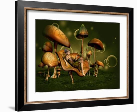 Relax 3D Computer Graphics-Atelier Sommerland-Framed Art Print