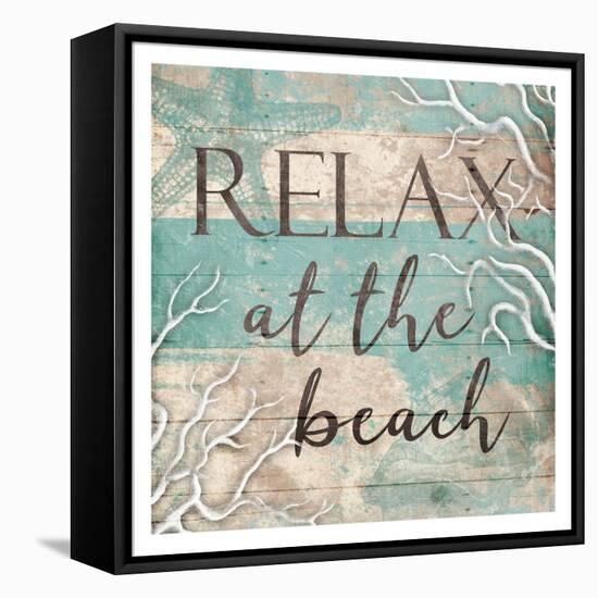 Relax Beach-Jace Grey-Framed Stretched Canvas