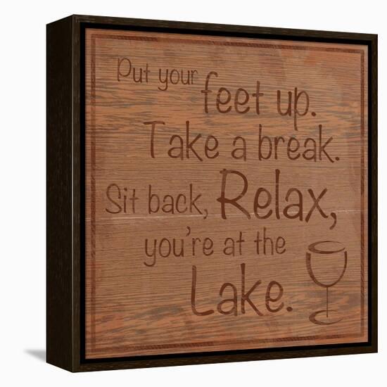 Relax Lake-Lauren Gibbons-Framed Stretched Canvas