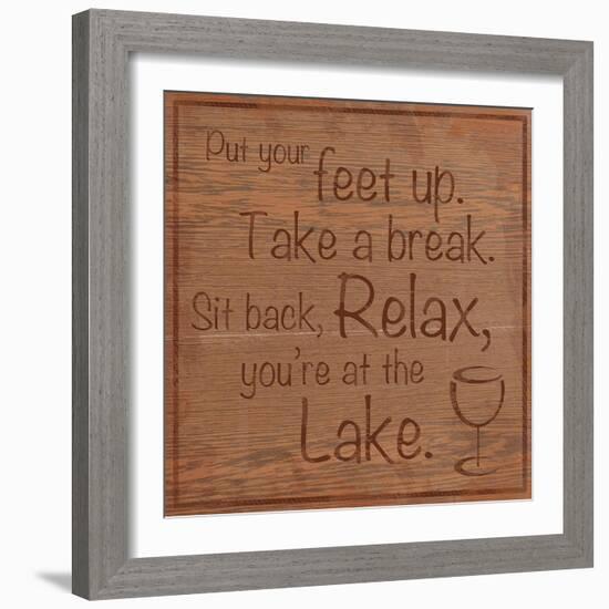Relax Lake-Lauren Gibbons-Framed Premium Giclee Print