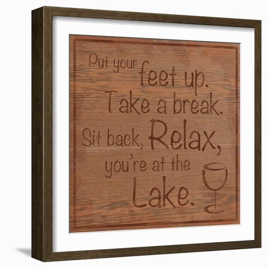 Relax Lake-Lauren Gibbons-Framed Premium Giclee Print