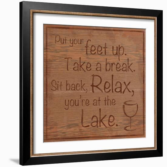 Relax Lake-Lauren Gibbons-Framed Premium Giclee Print