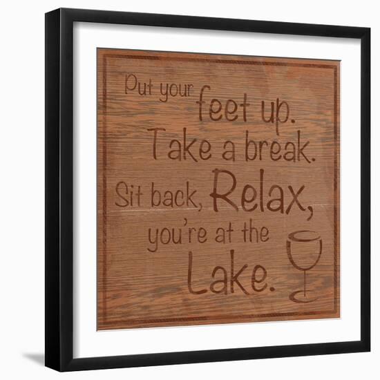 Relax Lake-Lauren Gibbons-Framed Premium Giclee Print